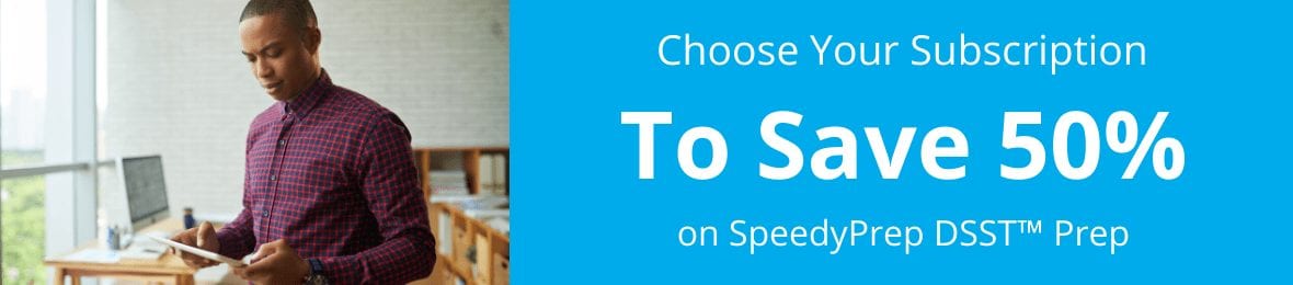 Save 50% on SpeedyPrep's DSST Prep