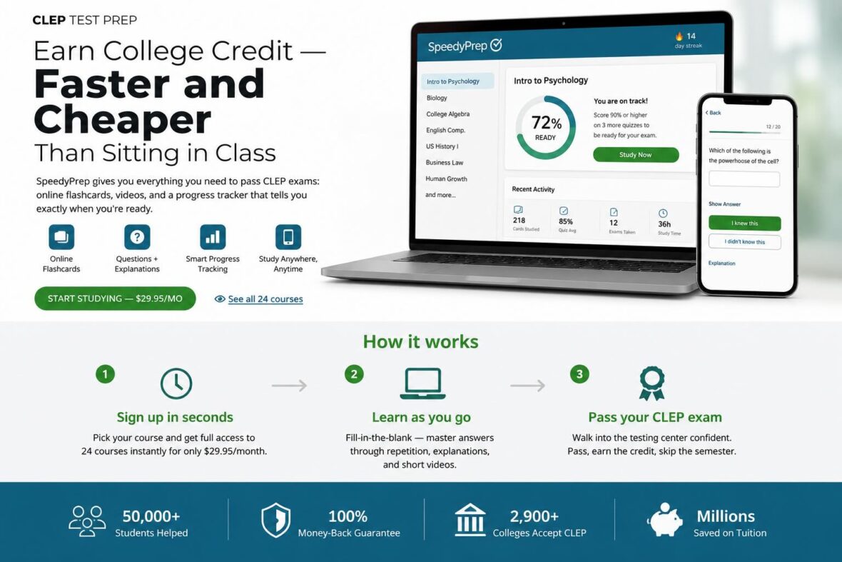 online CLEP prep